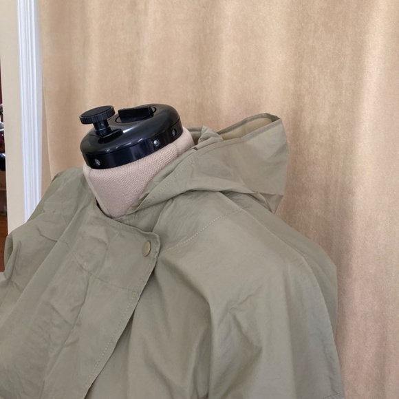 Totes "Body Umbrella" Rain Jacket, Olive/Tan, OSFM - Picture 6 of 14